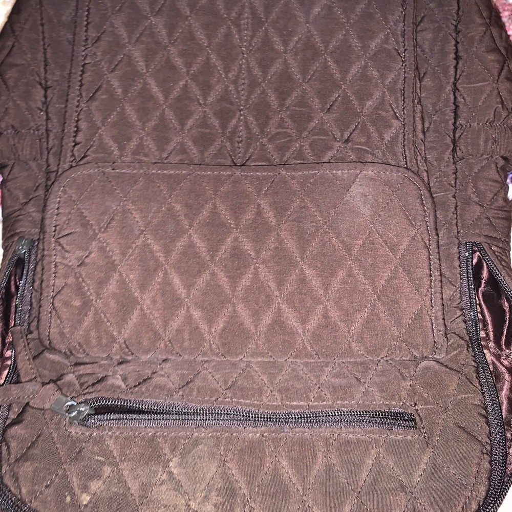 Vera Bradley backpack brown quilted pattern - Picture 8 of 16